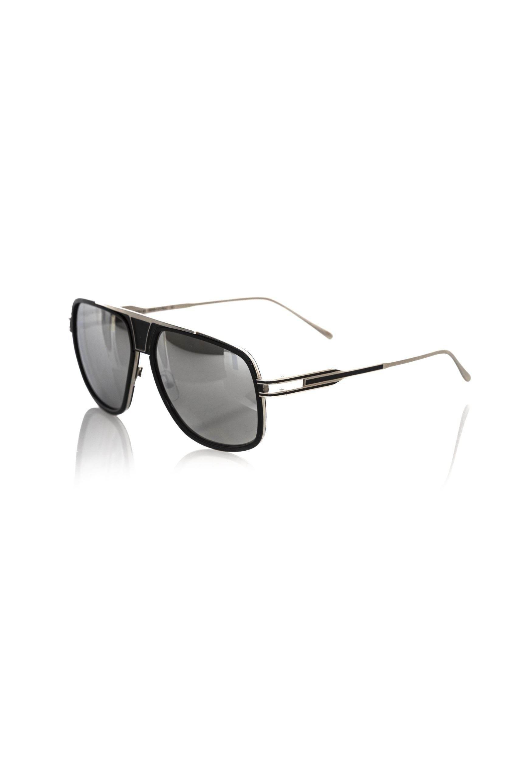 Frankie Morello Black Metallic Men Sunglasses - Hilstor