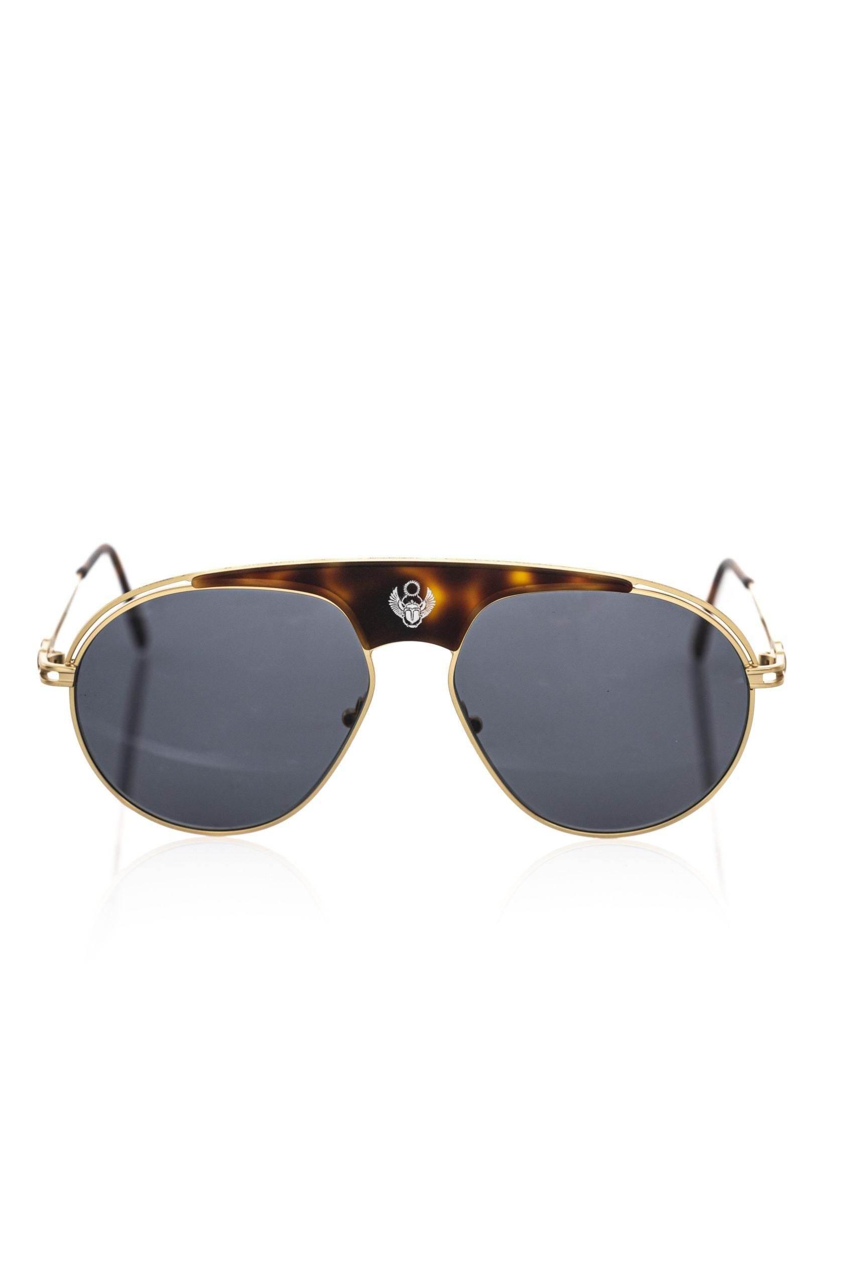 Frankie Morello Brown Metallic Sunglass for Men - Hilstor