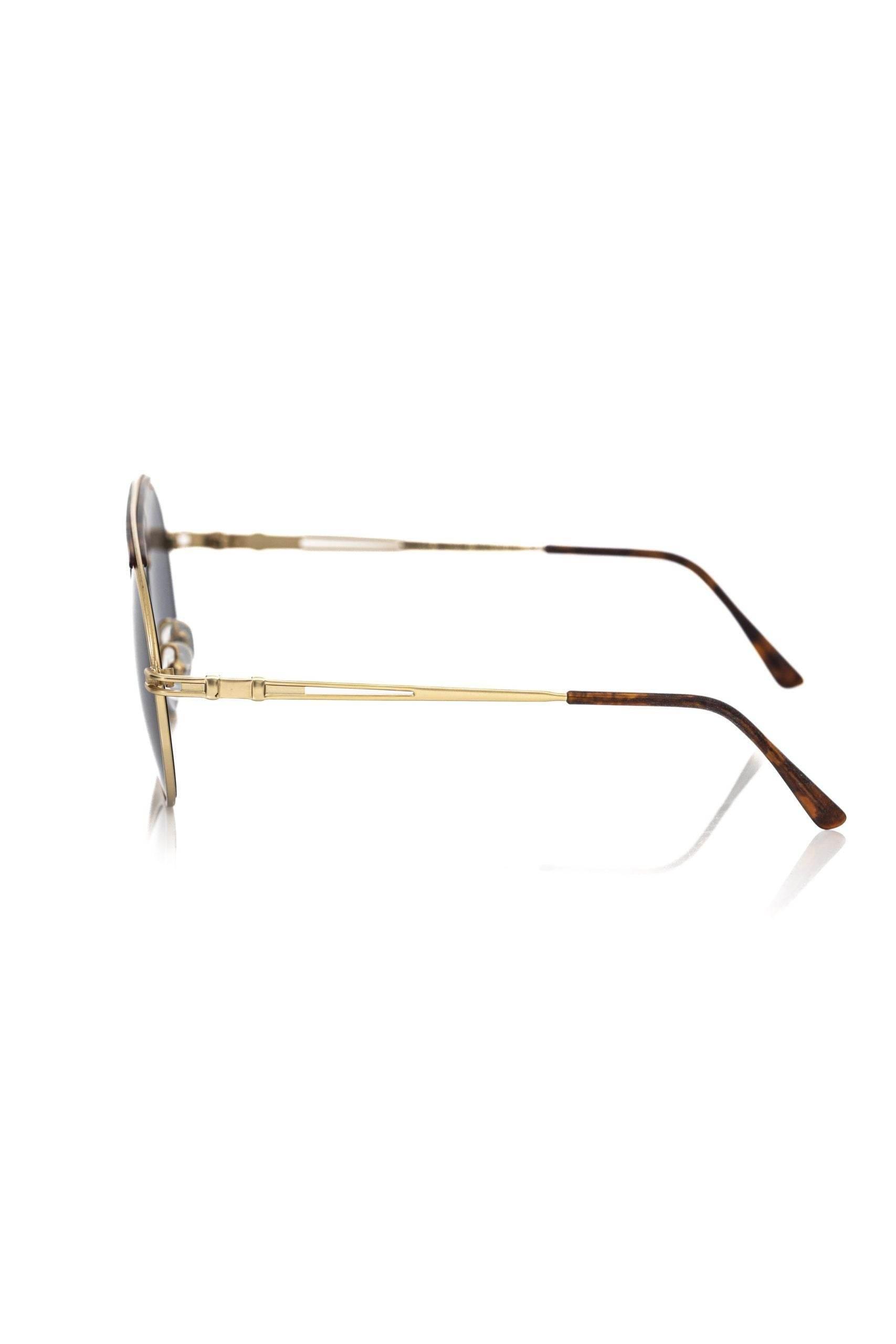 Frankie Morello Brown Metallic Sunglass for Men - Hilstor