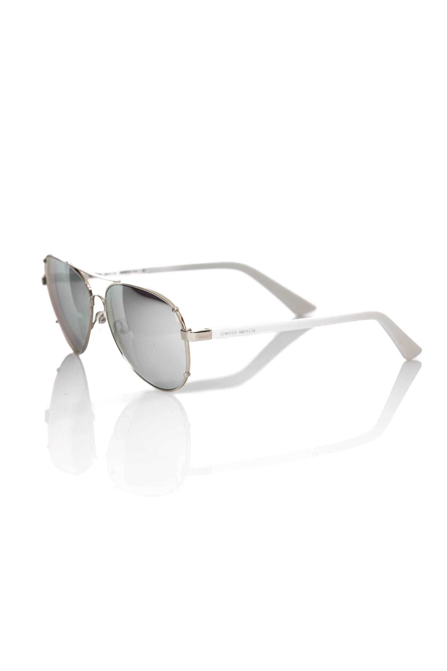 Frankie Morello Silver Metallic Men Sunglass - Hilstor