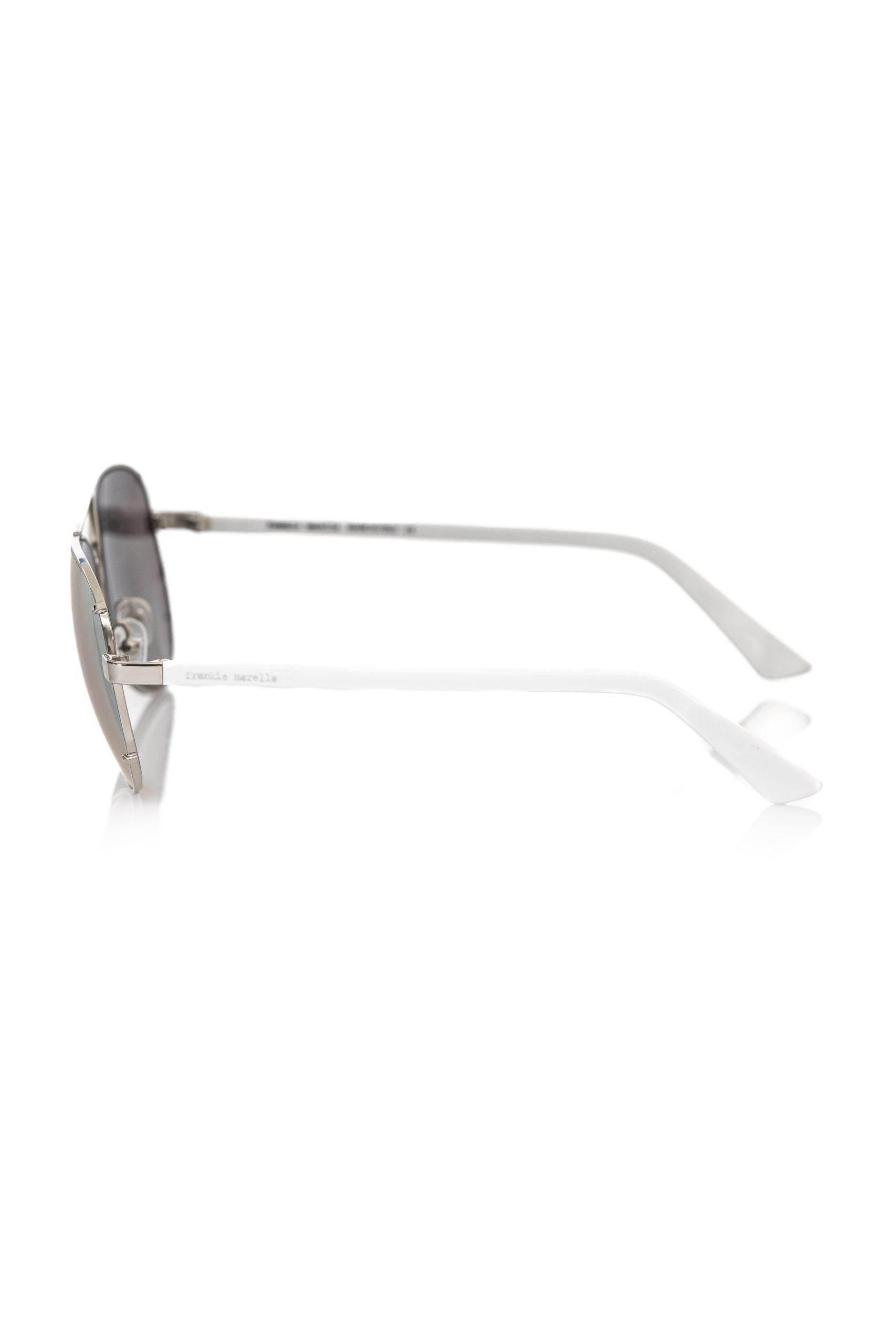 Frankie Morello Silver Metallic Men Sunglass - Hilstor