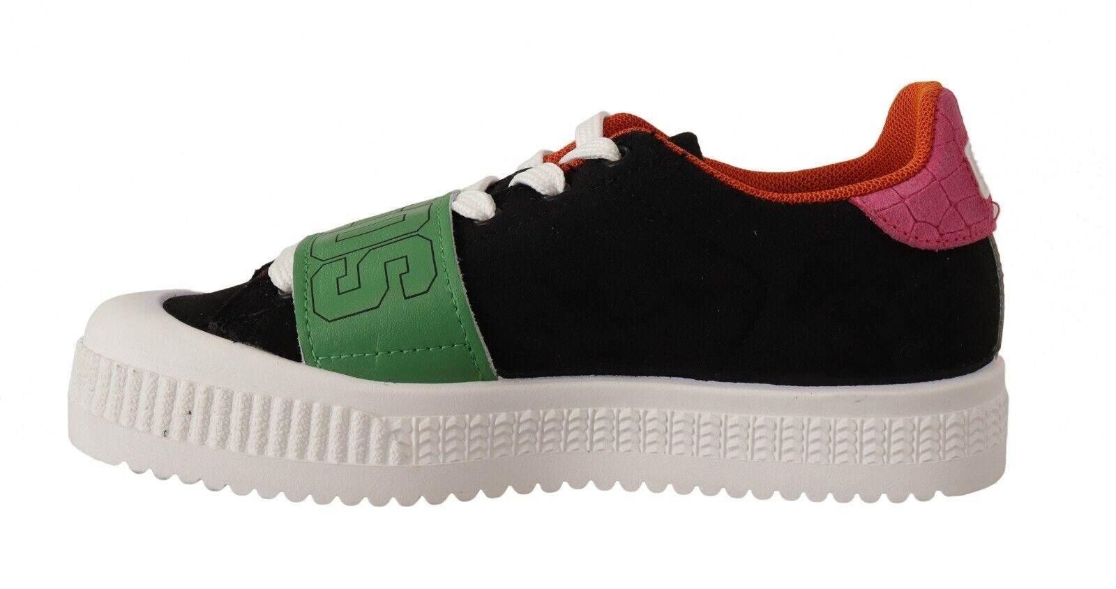 GCDS Stylish Multicolor Low Top Lace-Up Sneakers - Hilstor