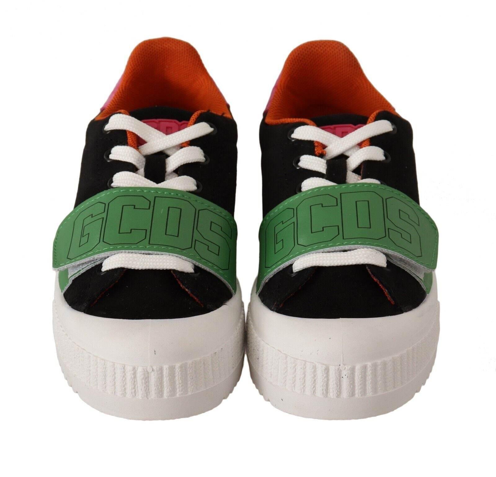 GCDS Stylish Multicolor Low Top Lace-Up Sneakers - Hilstor