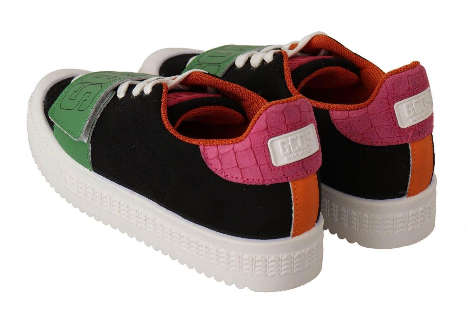 GCDS Stylish Multicolor Low Top Lace-Up Sneakers - Hilstor