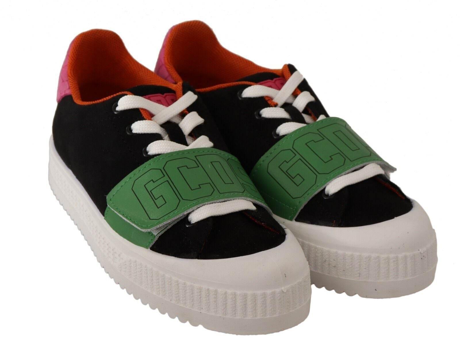 GCDS Stylish Multicolor Low Top Lace-Up Sneakers - Hilstor