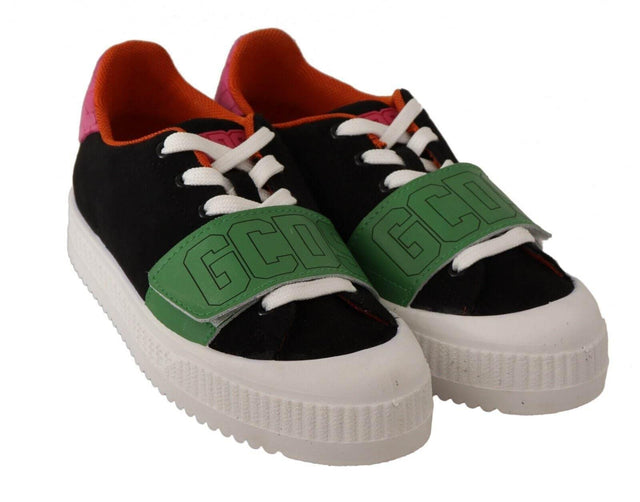 GCDS Stylish Multicolor Low Top Lace-Up Sneakers - Hilstor