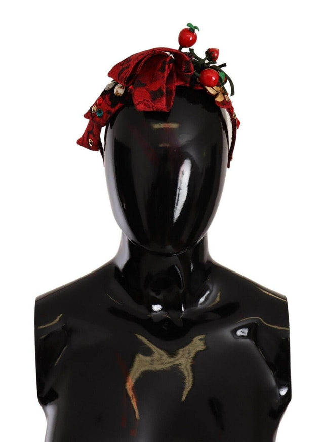 Dolce & Gabbana Exquisite Berry Crystal Embellished Diadem - Hilstor