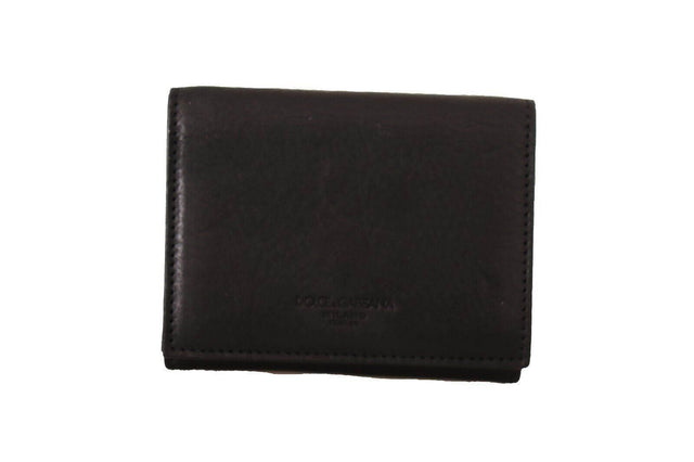Dolce & Gabbana Elegant Trifold Leather Multi Kit Accessory - Hilstor