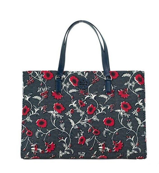 Tory Burch Medium Nylon Retro Batik Print Shoulder Tote Handbag - Hilstor