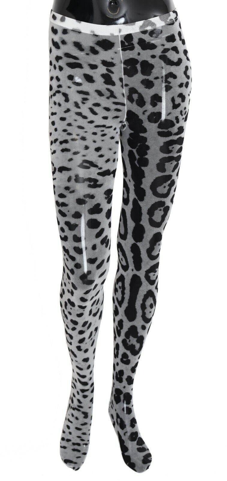 Dolce & Gabbana Elegant Leopard Print Nylon Stockings - Hilstor