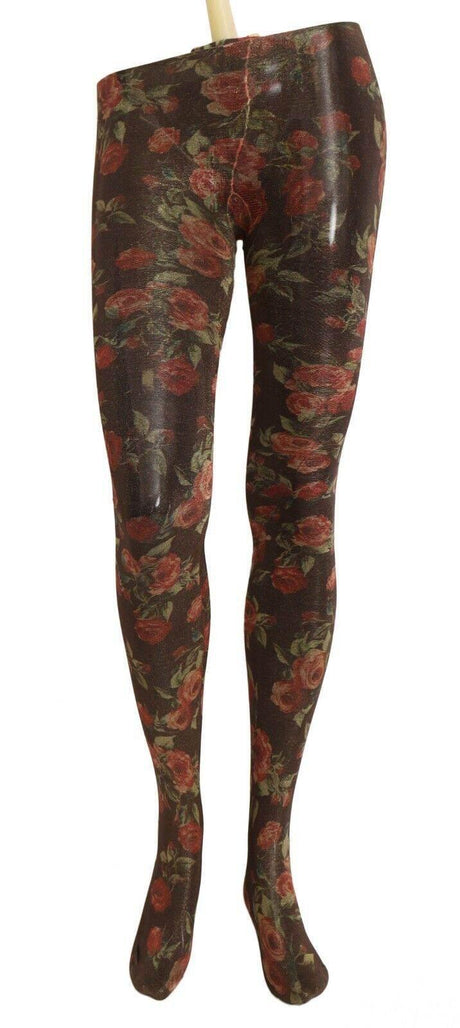 Dolce & Gabbana Floral Print Nylon Tights - Hilstor