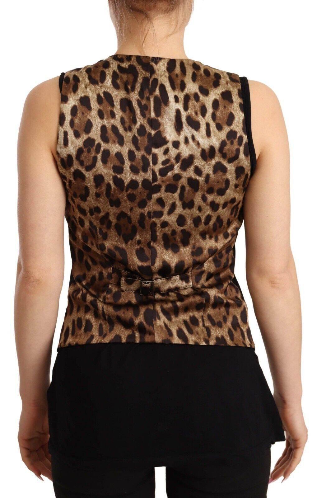 Dolce & Gabbana Elegant Black Wool Blend Waistcoat - Hilstor