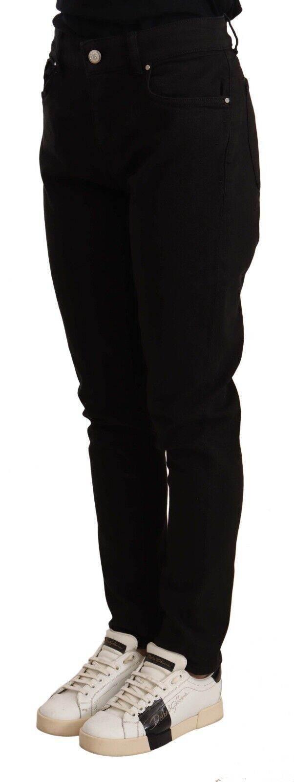Dolce & Gabbana Black Skinny Slim Denim Cotton Stretch Jeans - Hilstor