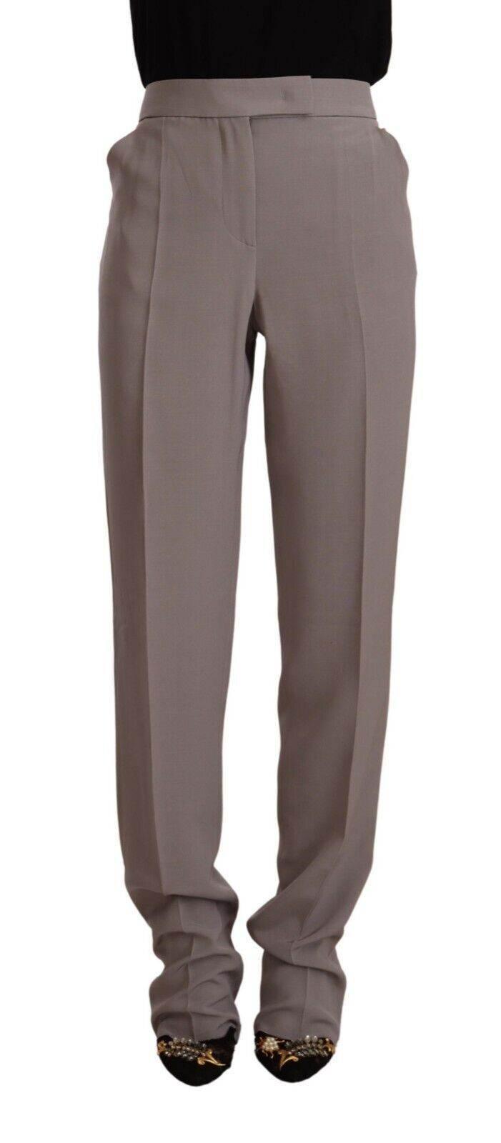 Armani Elegant High Waist Silk Blend Trousers - Hilstor