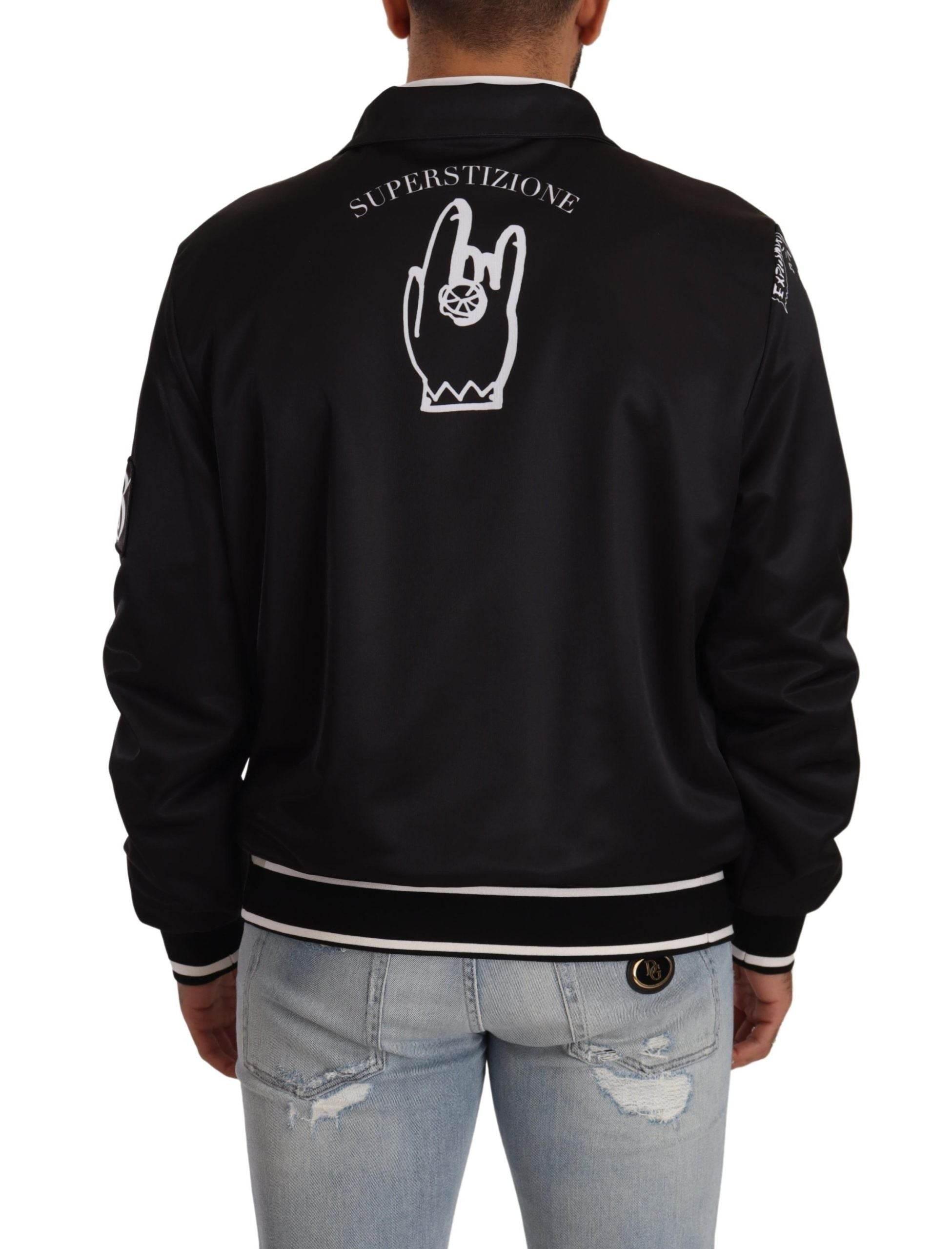 Dolce & Gabbana Stunning Superstizione Zip Sweater - Hilstor