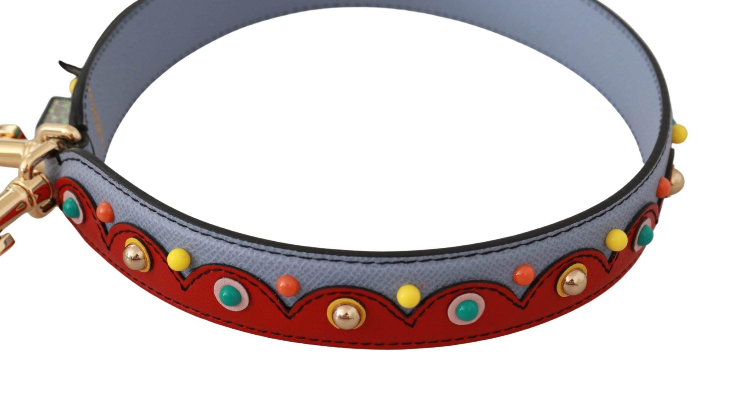 Dolce & Gabbana Elegant Multicolor Leather Shoulder Strap - Hilstor