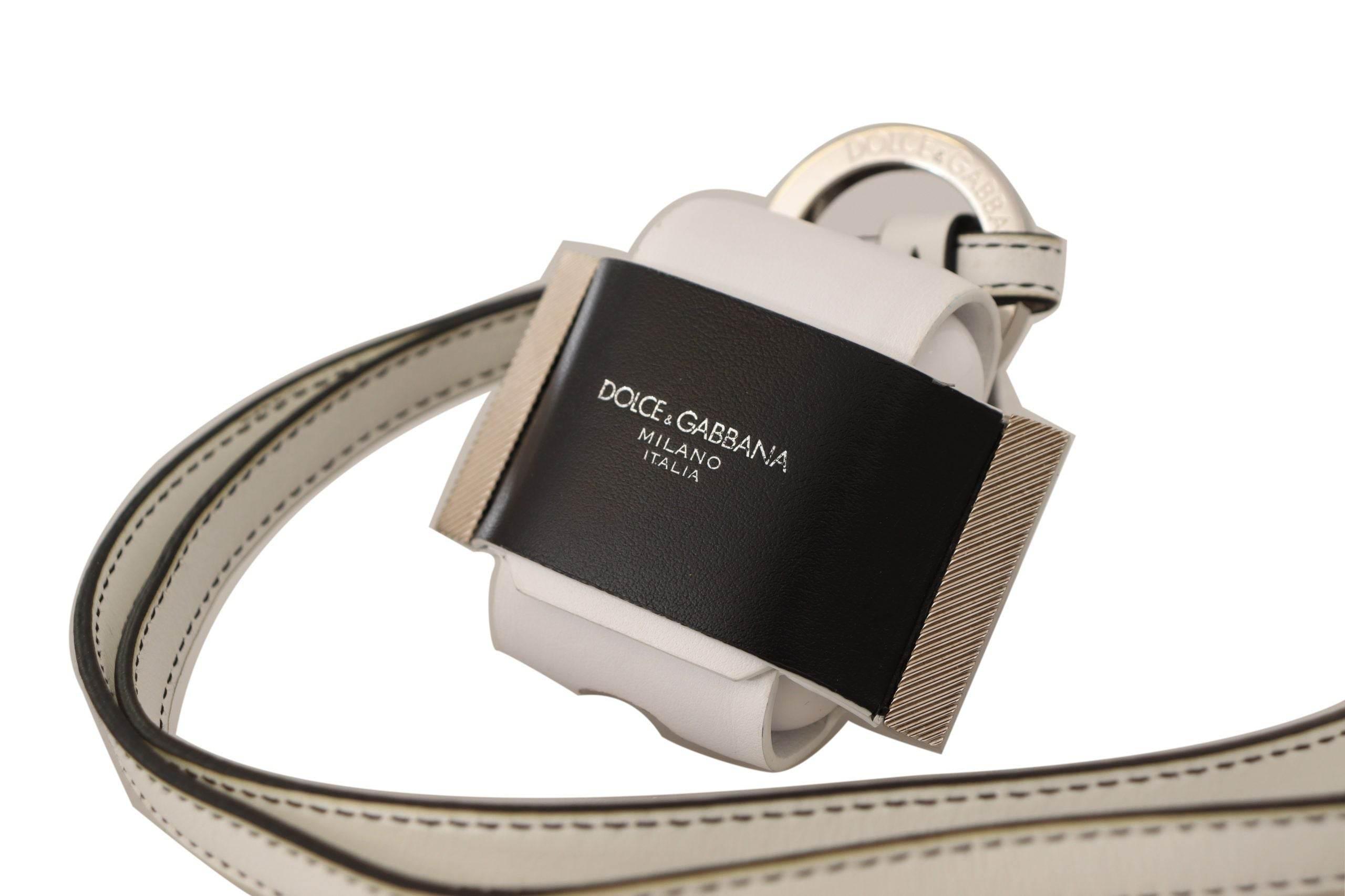 Dolce & Gabbana Chic Leather Airpods Case in Monochrome - Hilstor