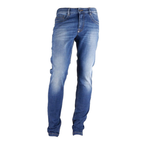 Bikkembergs Blue Cotton Men Jeans - Hilstor