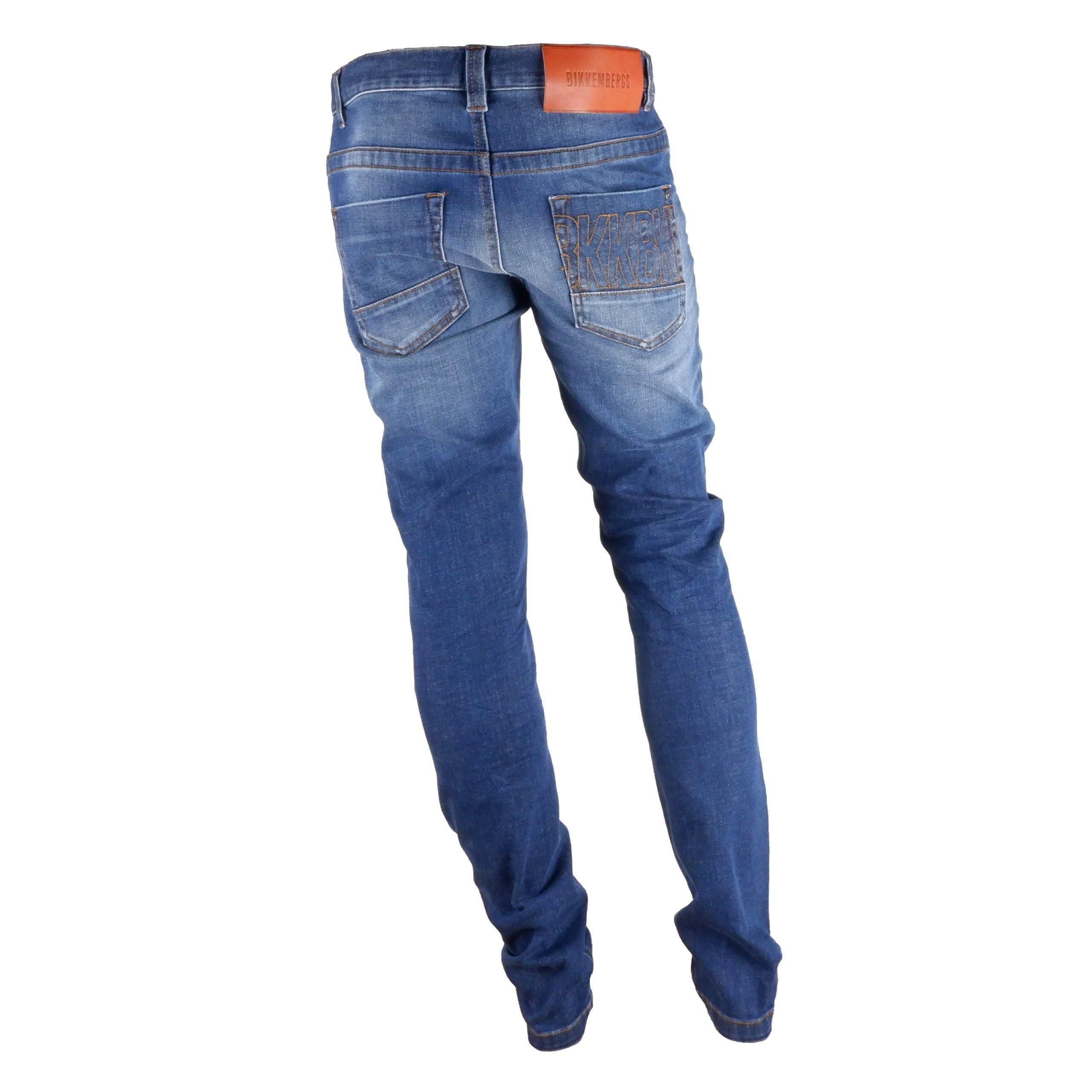 Bikkembergs Blue Cotton Men Jeans - Hilstor