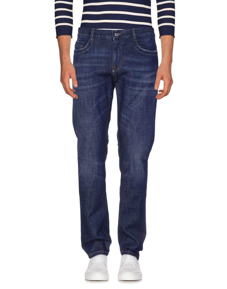 Bikkembergs Dark Blue Cotton Men Jeans - Hilstor