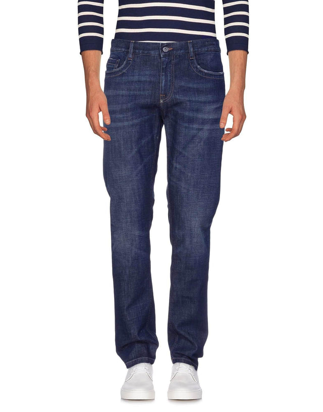 Bikkembergs Dark Blue Cotton Men Jeans - Hilstor