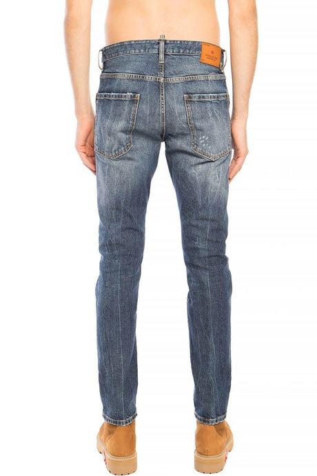 Dsquared² Blue Cotton Men Jeans - Hilstor