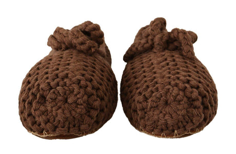 Dolce & Gabbana Elegant Wool Knit Ballerina Flats - Hilstor