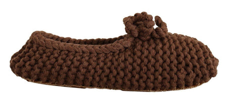 Dolce & Gabbana Elegant Wool Knit Ballerina Flats - Hilstor
