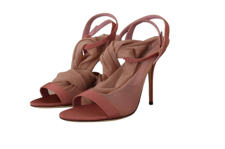 Dolce & Gabbana Elegant Pink Ankle Strap Heels Sandals - Hilstor