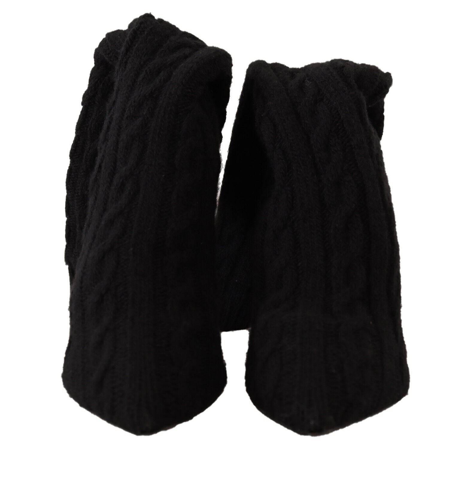 Dolce & Gabbana Elegant Stretch Sock Boots in Black - Hilstor