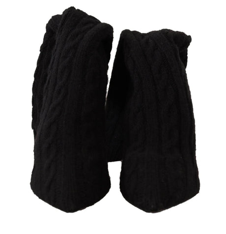 Dolce & Gabbana Elegant Stretch Sock Boots in Black - Hilstor