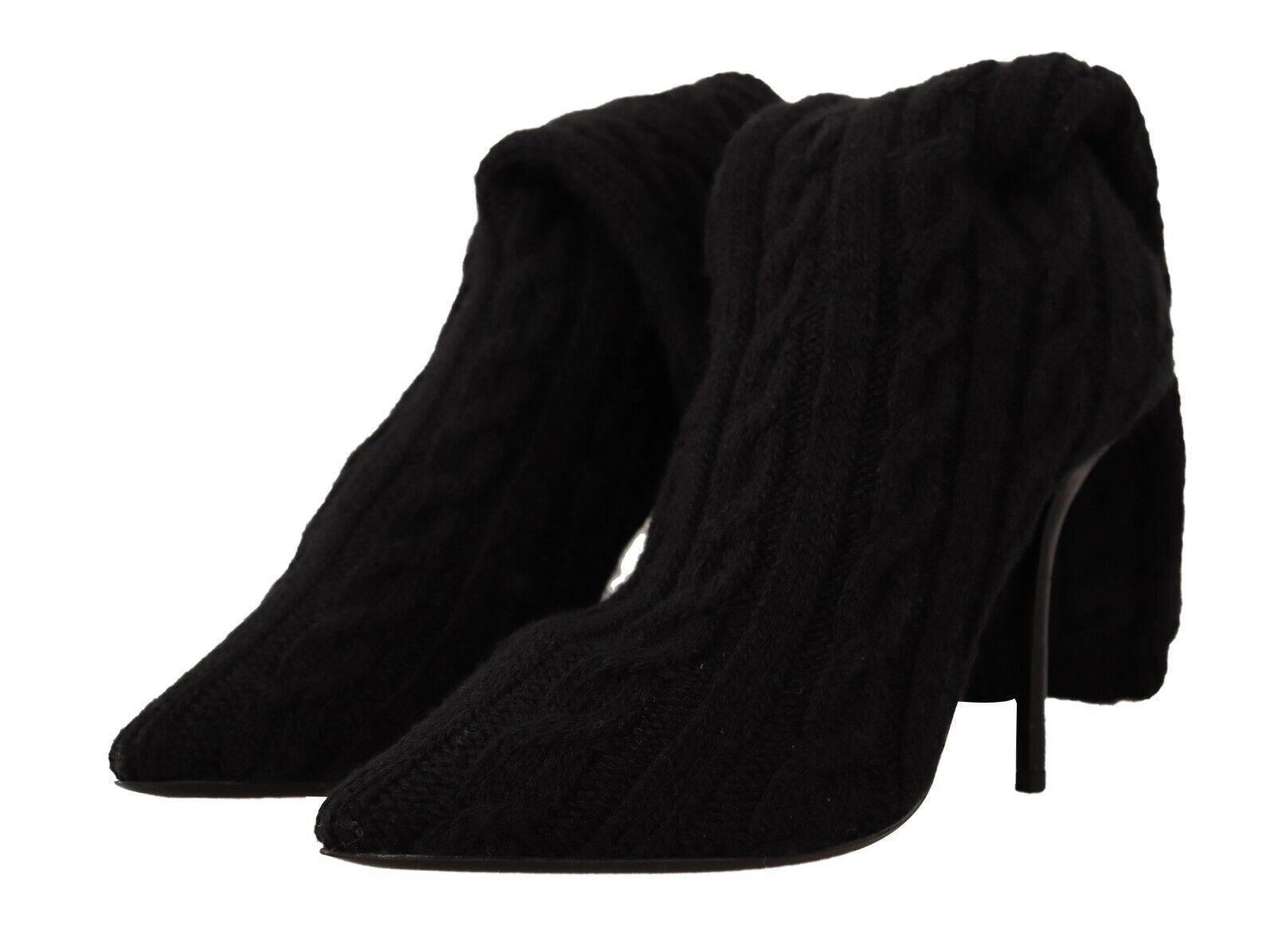 Dolce & Gabbana Elegant Stretch Sock Boots in Black - Hilstor