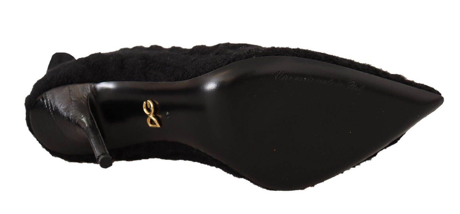 Dolce & Gabbana Elegant Stretch Sock Boots in Black - Hilstor