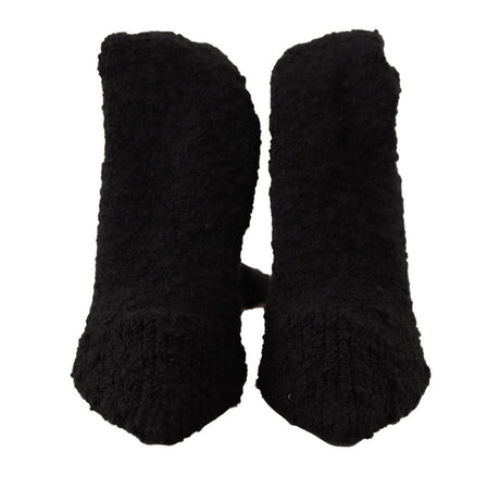 Dolce & Gabbana Chic Black Stretch Sock Boots - Hilstor