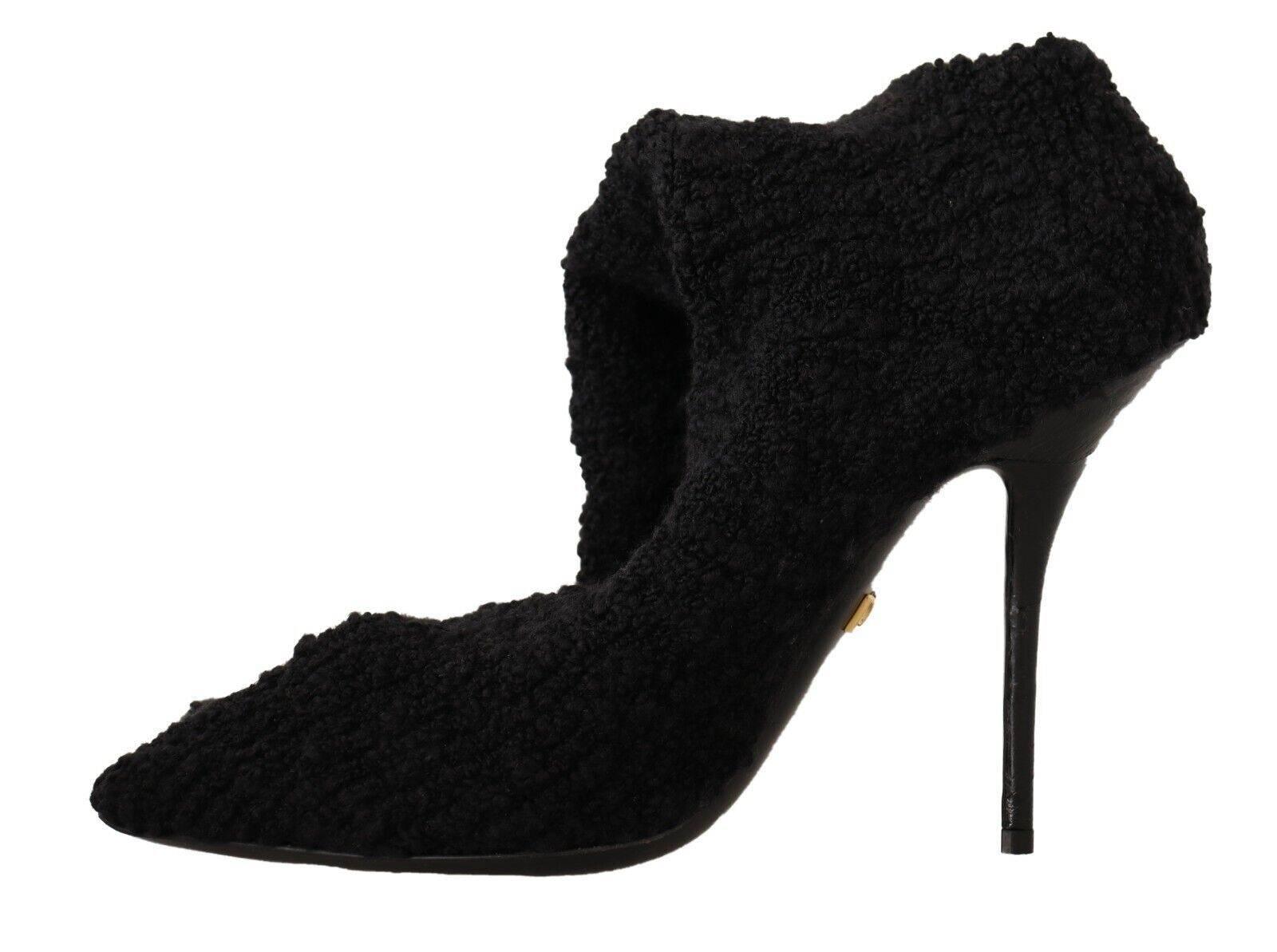 Dolce & Gabbana Chic Black Stretch Sock Boots - Hilstor