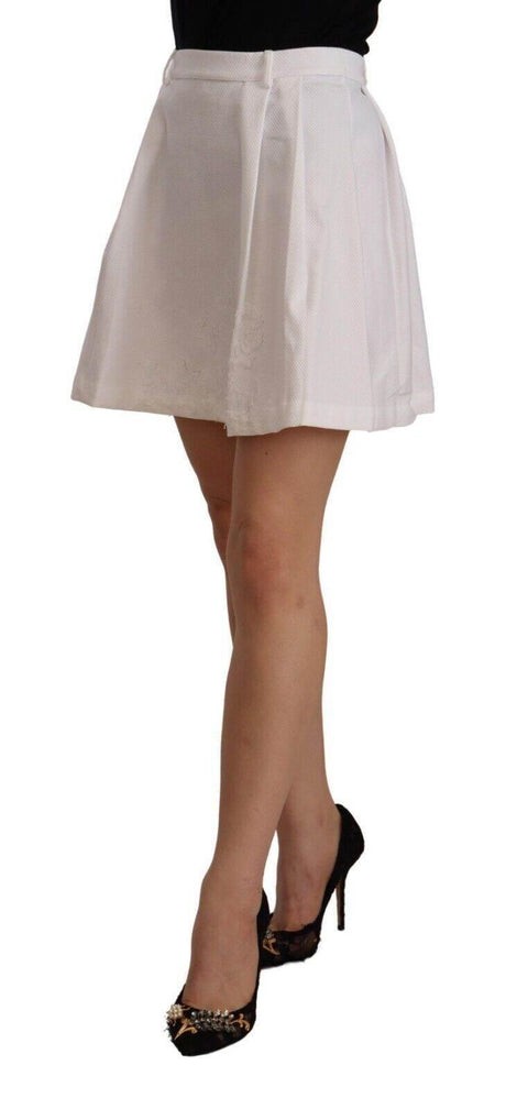 Ermanno Scervino Chic High Waist A-Line Mini Skirt - Hilstor