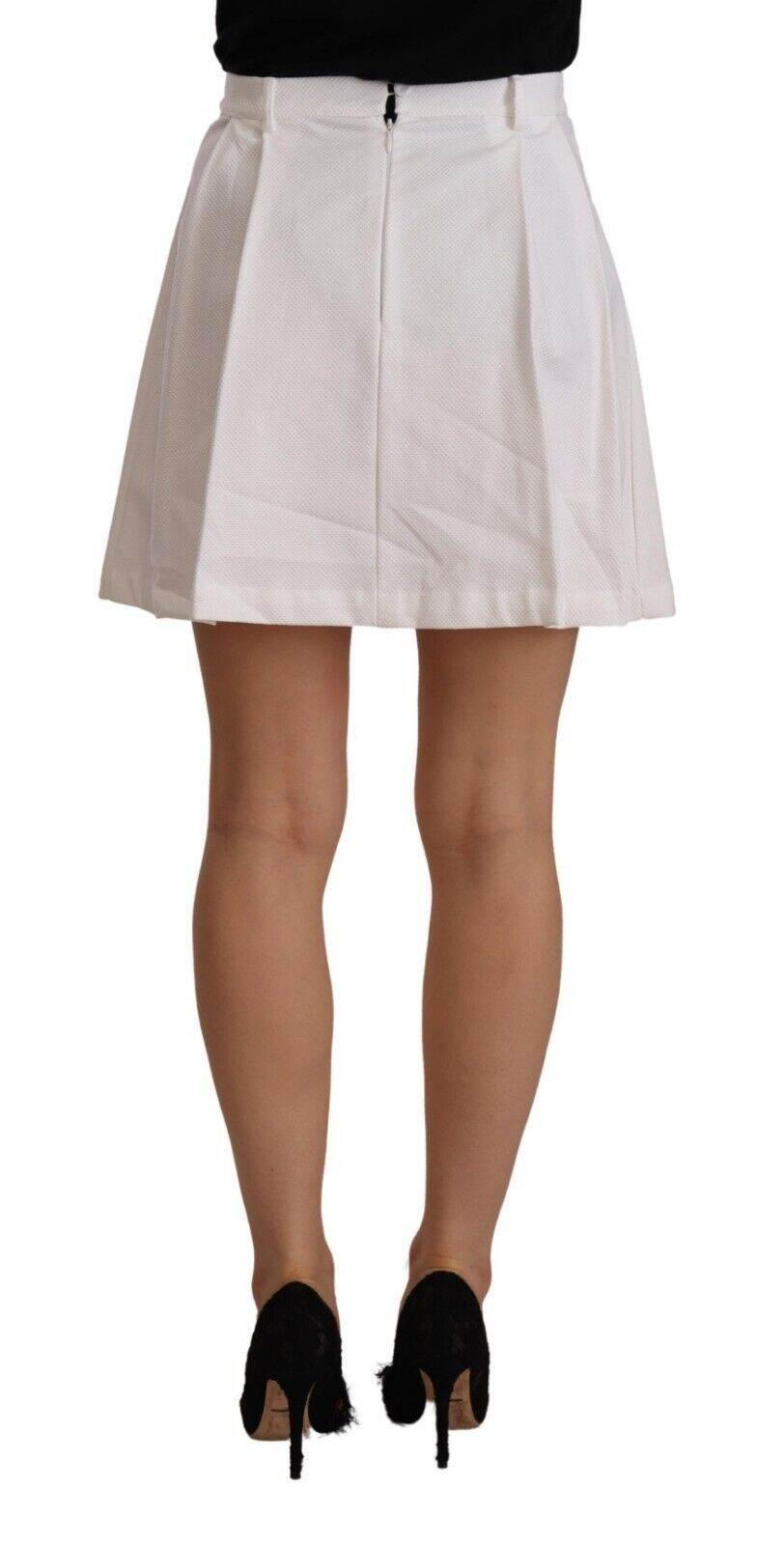 Ermanno Scervino Chic High Waist A-Line Mini Skirt - Hilstor