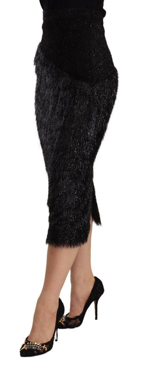 Masha Ma Elegant High Waist Pencil Midi Skirt - Hilstor