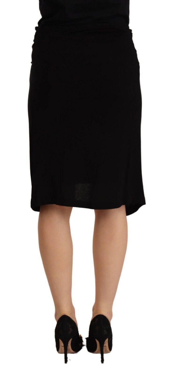 PLEIN SUD Elegant High Waist Pencil Cut Skirt - Hilstor