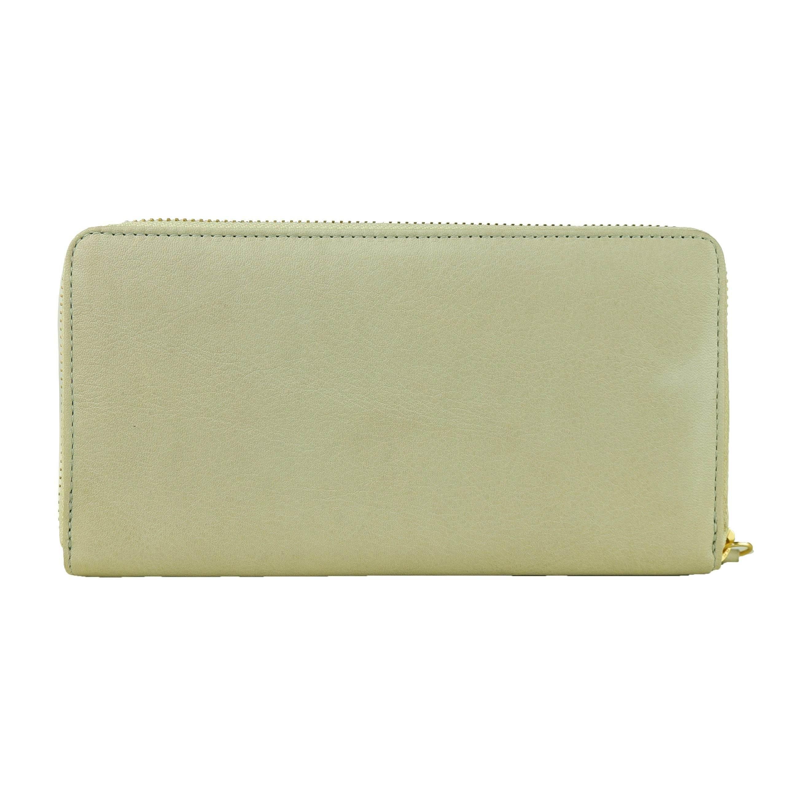 Cavalli Class Gray Calfskin Women Wallet - Hilstor