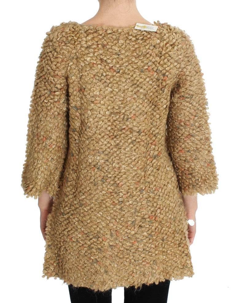 PINK MEMORIES Beige Wool Blend Cape Sweater - Hilstor