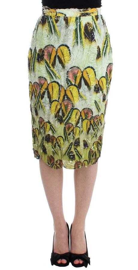 Lanre Da Silva Ajayi Vibrant Silk Blend Pencil Skirt - Hilstor