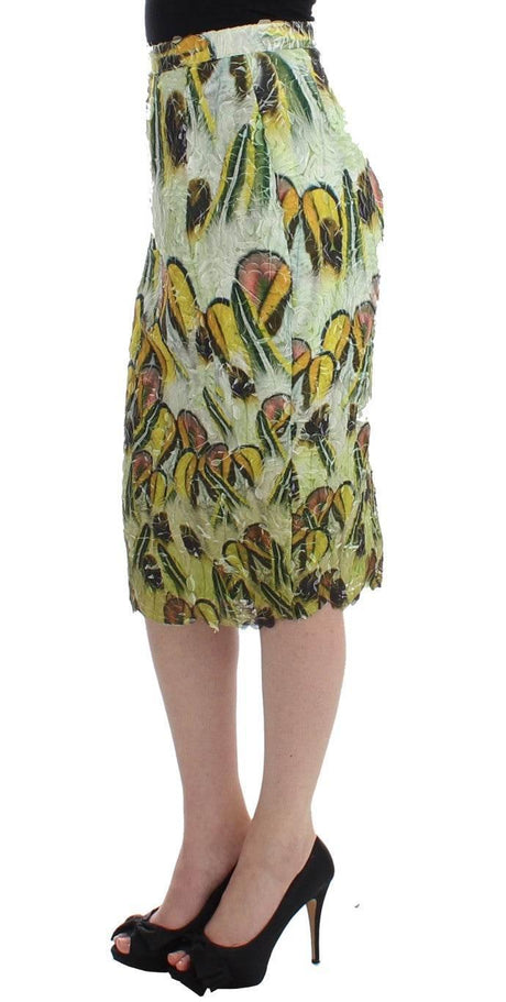Lanre Da Silva Ajayi Vibrant Silk Blend Pencil Skirt - Hilstor