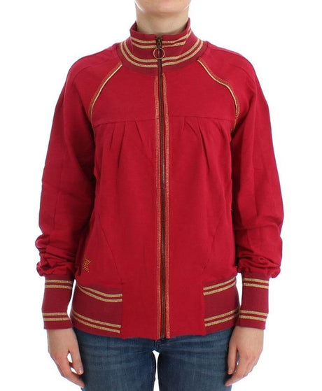 John Galliano Pink Mock Zip Cardigan Sweatshirt Sweater - Hilstor