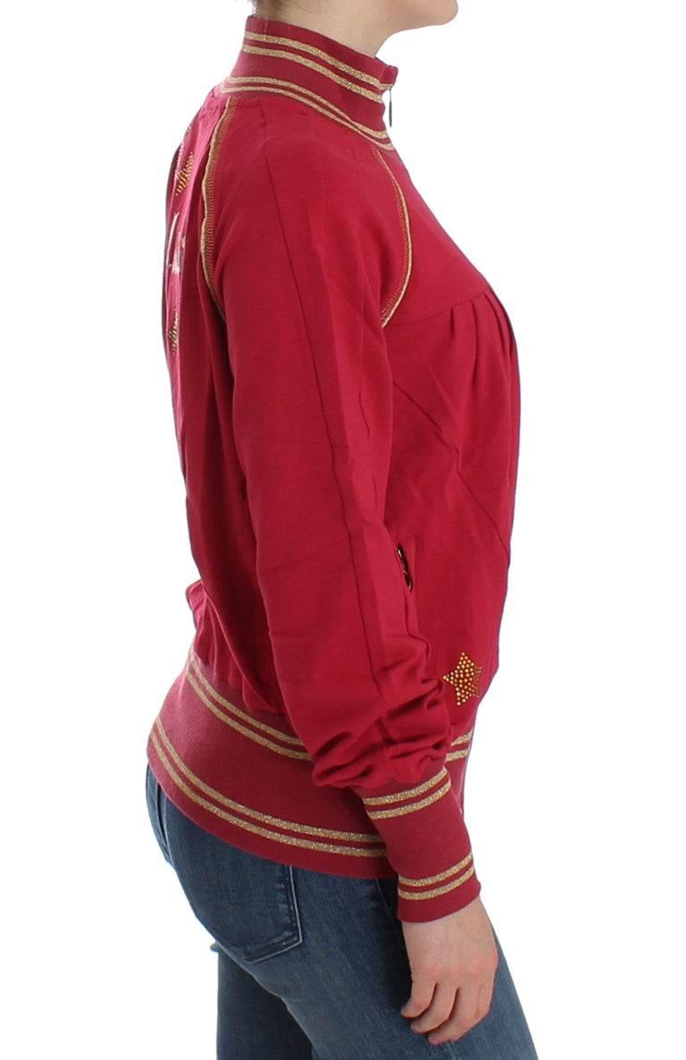 John Galliano Pink Mock Zip Cardigan Sweatshirt Sweater - Hilstor