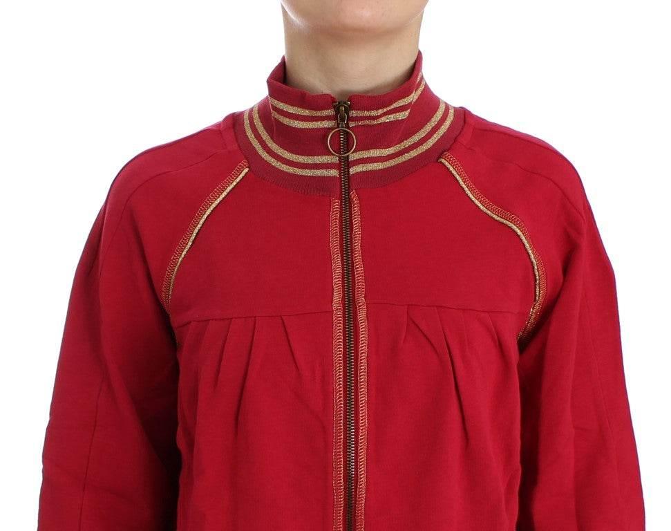 John Galliano Pink Mock Zip Cardigan Sweatshirt Sweater - Hilstor