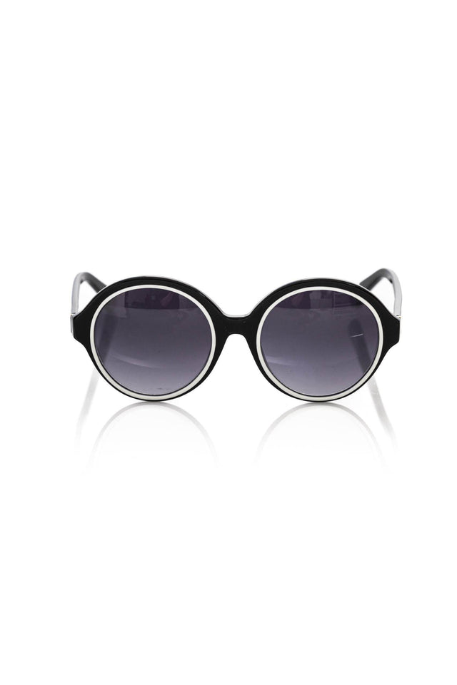 Frankie Morello Black Acetate Women Sunglass - Hilstor