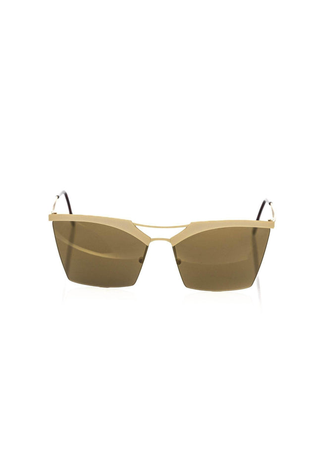 Frankie Morello Gold Metallic Fibre Women's Sunglasses - Hilstor