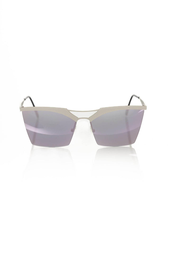 Frankie Morello Silver Metallic Women Sunglass - Hilstor
