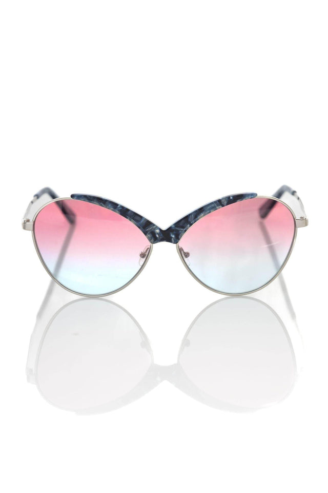 Frankie Morello Blue Metallic Women Sunglasses - Hilstor